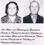 Maria nee Herber 1905 - 1994 and Nikolaus Muhl 1907 - 1995
